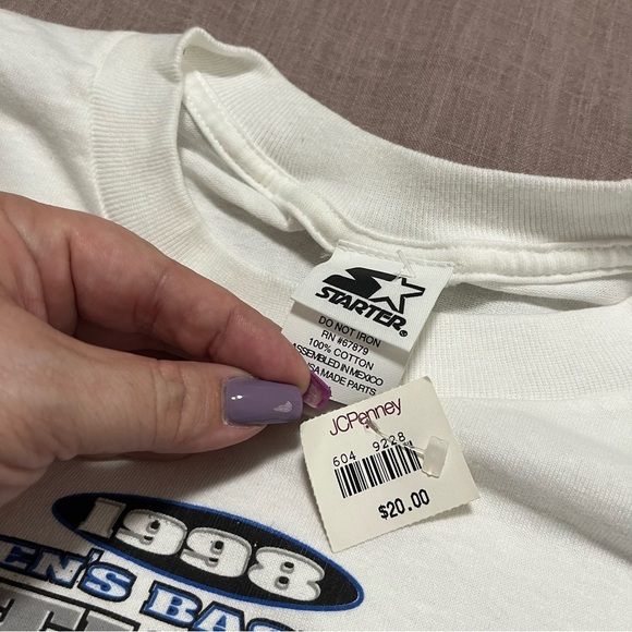 Dead stock Vintage NWT 1998 Starter Kentucky Wildcats Champions T-Shirt XL - Picture 5 of 7